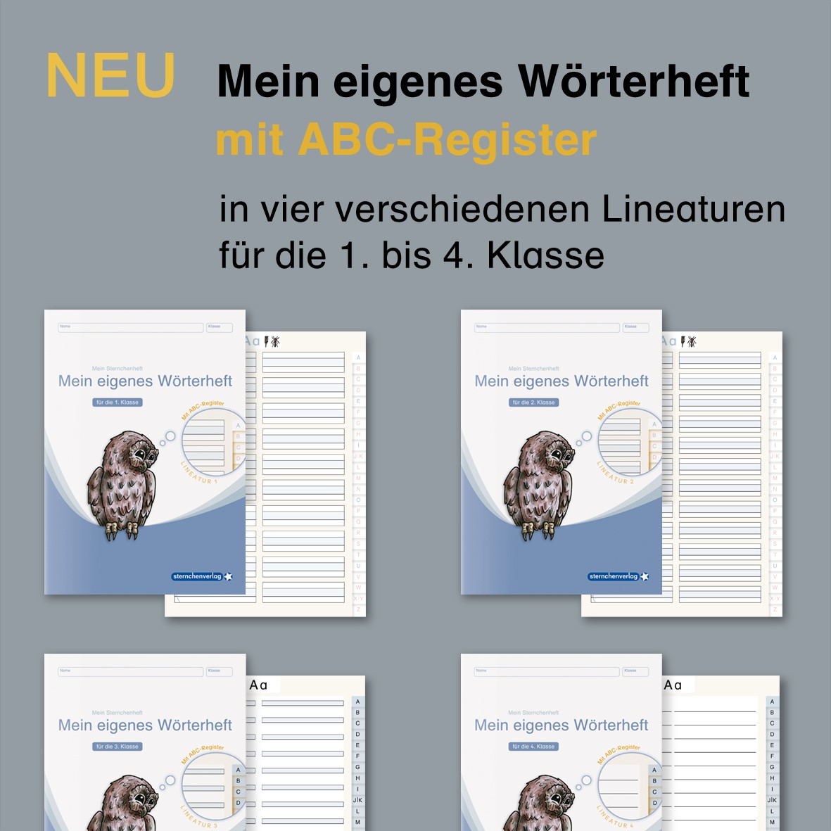 wörterheft Lineatur 1-4